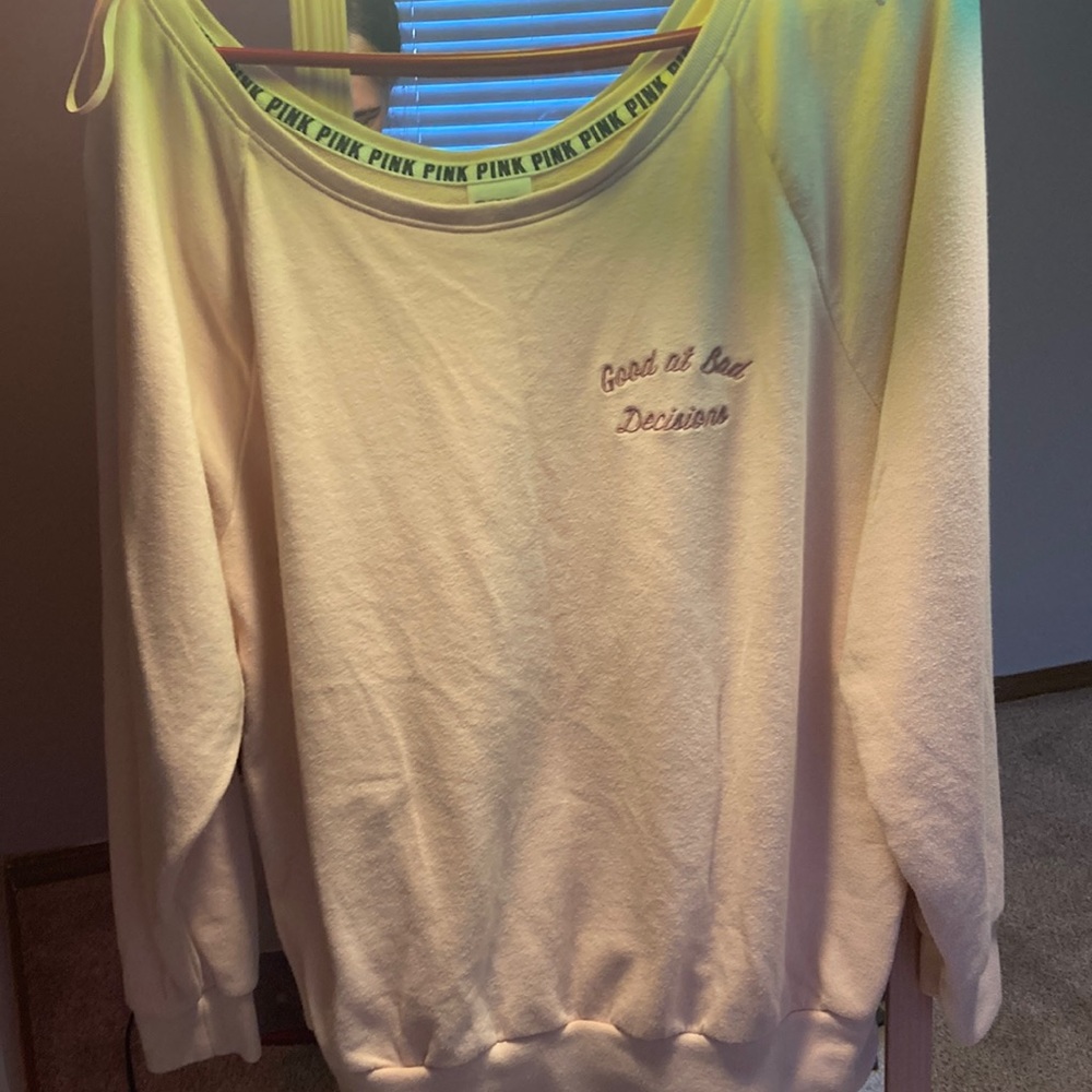 pink sweater